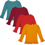 Blank Shirts Factory - Ruffle-hem Girl