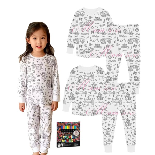 Pajamas Set Factory - Unisex Cartoon Coloring