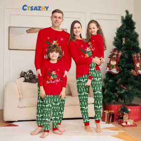 Family Pajamas Manufacturer - Deer Print Festive
