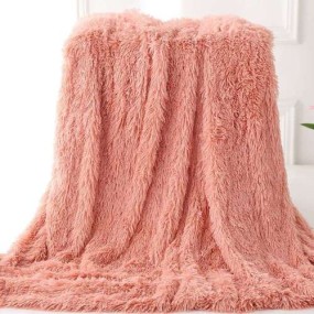 Fleece Throw Factory - White Elegant Furry Super Warm