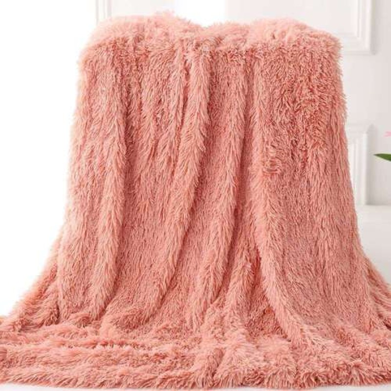 Fleece Throw Factory - White Elegant Furry Super Warm