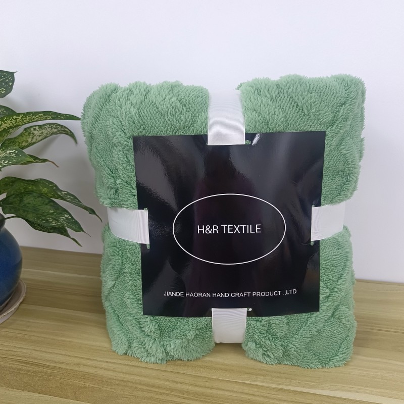 Flannel Blanket Factory - Warm Jacquard Double Sided Sherpa