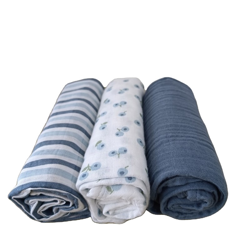 Mini Swaddle Blanket Factory - Cotton Muslin 3packs Baby
