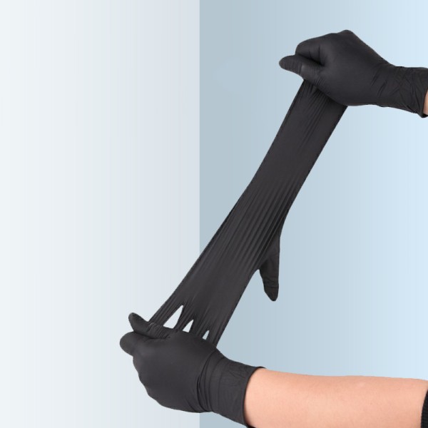 Nitrile Gloves Factory - Black Heavy Duty Disposable