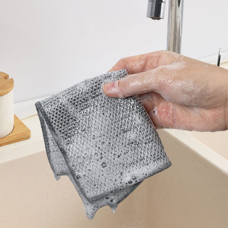 Dish Cloth Supplier - Steel Wire Kitchen Tableware Efficient