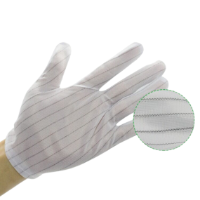 Conductive Gloves Manufacturer - White Nylon Anti Static ESD