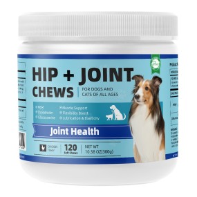 Pet Highly Effective Joint Health Soft Chew Tablets Daily Joint Health Care Nutritional Supplement for All-age Pet Cats and Dogs
