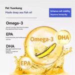 高吸收的宠物鱼油补充狗和猫促进美丽的皮毛皮肤护理和减少脱发
