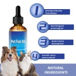 OEM宠物鱼油心脏护理皮肤和头发改善欧米茄3狗和猫