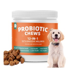 Pet Yuan OEM Pet Intestinal Health Soft Chew Supplements Soft Chew Pet Food and Supplements