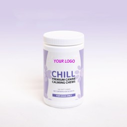 工厂提供私人标签OEM咀嚼有机天然镇静治疗软咀嚼狗猫