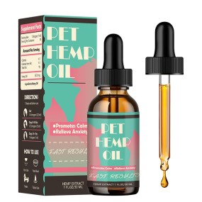 OEM ODM定制私人标签宠物镇静健康补充狗和猫批发大麻提取物治疗