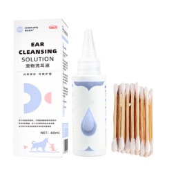 2025新的宠物清洁和美容产品猫和狗耳护理滴耳感染有效的耳护理解决方案
