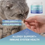Practical Easy to Use 6 in 1 Allergy Itch Support Complex Pet Supplement Chewable for Dogs Cats Daily