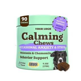 Calming Treats Chews Health Care Dog Chews and Supplements Stress Support Melatonin