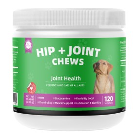 Pet Yuan OEM Hip and Joint Supplement Dog Multivitamin Chew Treats Hip and Joint Supplements Chewable Glucosamine for Dogs