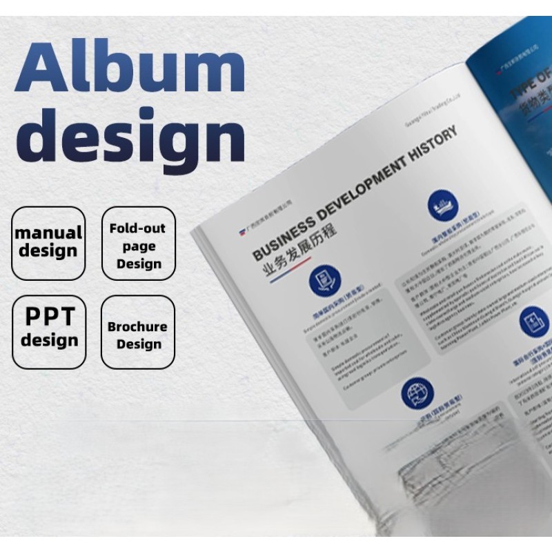 Customized Visual Design Services Enterprise Promotion Business Album Manual Brochure Design Free Trial Production