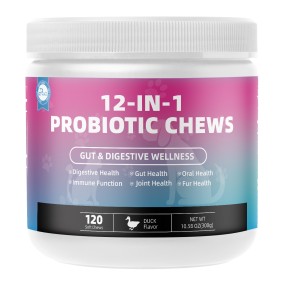 Pet Yuan Wholesale Pet Supplement Flavor Probiotics Soft Chews Probiotic Soft Chews for Pet Gut Health