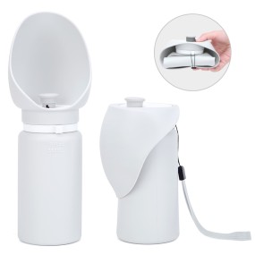 Dog Soft Silicone Portable Outdoor Water Bottle 550ml Foldable Large-bore Feeding Cup sealed and Leak-proof Drinking Bottle