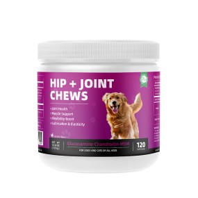 Pet Yuan Dog Cat Chews Pet Hip and Joint Support Supplement Natural Turmeric Curcumin Dog Chews