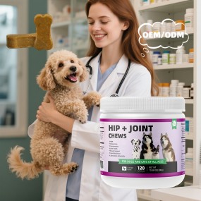 宠物元宠物咬狗嚼髋关节支持补充鸡火鸡金枪鱼调味瓶鱼应用