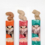 工厂批发OEM奶油猫零食15g湿宠物食品猫条高品质的猫对待