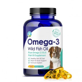 High Quality Supplements for Cats and Dogs Anti-Shedding Healthy Fish Oil Fish Oil Capsules Skin Hair Dog Cat Supplements