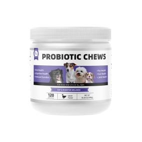 Pet Yuan Private Label Dog Probiotics Digestive Enzymes Probiotics Chews Immune Support Seasonal Allergies