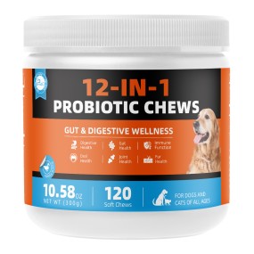 Pet Yuan 12 in 1 Pet Supplements Chews Private Label Probiotic Chews Health Supplements  for Dogs