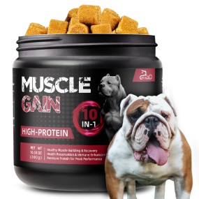 Pet Yuan High Protein Dog Food Health Supplement Premium Muscle Builder for All Breeds Soft Dog Chews
