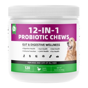 Pet Yuan Pet Probiotic 12 in 1 Custom Support Health Digestive Dog Supplement Probiotics Support