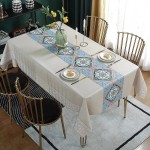 Vintage Tablecloth Supplier - Wholesale Customized Blue Linen