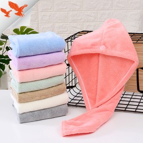 Hair Towel Supplier - Lady Black Microfiber Plain Style