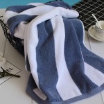 Striped Towel Manufacturer - Custom 100% Cotton Compressed Pool