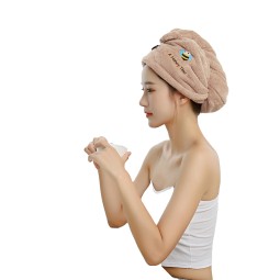Hair Turban Supplier - Women's Super Dry Waffle Custom Logo