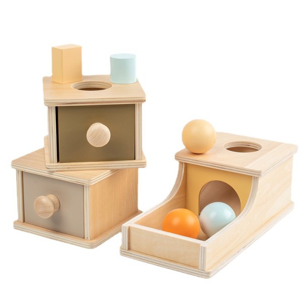 Wooden Toy Manufacturer - Tray Ball Drop Box Montessori
