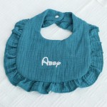 Muslin Bib Supplier - 100% Cotton Embroidered Name