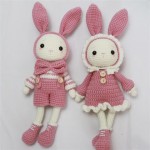 Stuffed Toy Supplier - Handmade Crochet Amigurumi Couple Bunny