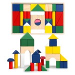 Geometry Blocks Supplier - Wooden Colorful Large Particle