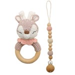 Teething Gift Set Supplier - Beech Teether Wooden Rings Handmade