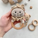 Crochet Toy Manufacturer - Customized Baby Cat Handmade Teether