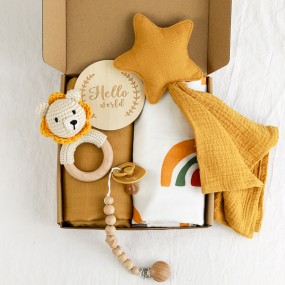 Baby Gift Set Supplier - 6pcs Shower Rattle Headband Pacifier