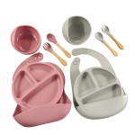 Baby Dinnerware Factory - Silicone Bib Plate Bowl Set