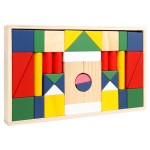 Geometry Blocks Supplier - Wooden Colorful Large Particle