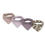 Reusable Bib Manufacturer - Soft Triangle Button Muslin Organic