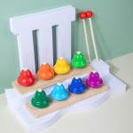 Musical Instrument Supplier - 8-tone Class Bell Wooden Set