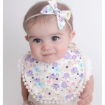 Baby Gift Set Supplier - Vintage Flower Bib Headband Set