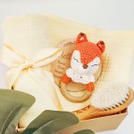 Teething Toy Set Manufacturer - Customized Crochet Animal Rattle