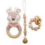 Teething Gift Set Supplier - Beech Teether Wooden Rings Handmade