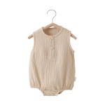 Baby Romper Supplier - Newborn Sleeveless Jumpsuit Cotton